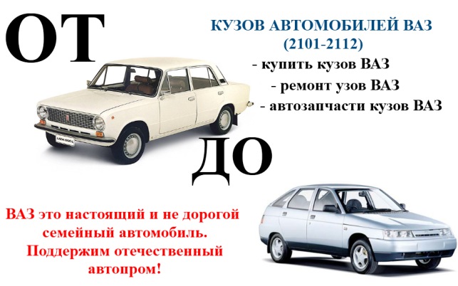 Кузов ВАЗ ВАЗ 2101, ВАЗ 2102, ВАЗ 2103, ВАЗ 2104, ВАЗ 2105, ВАЗ 2106, ВАЗ 2107, ВАЗ 2108, ВАЗ 2109, ВАЗ 2110, ВАЗ 2111, ВАЗ 2112